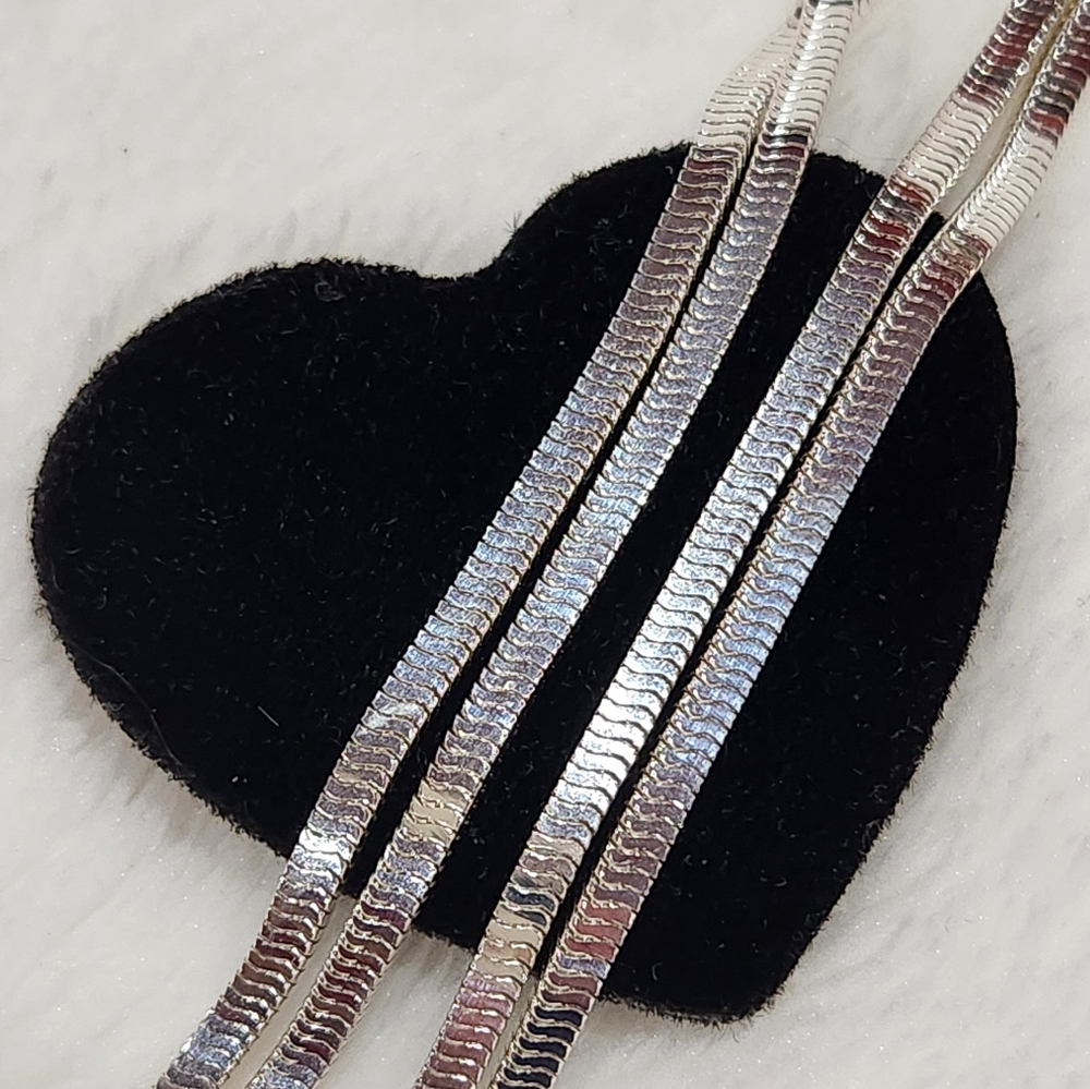 Sterling Silver Snake Cord Chain Necklace